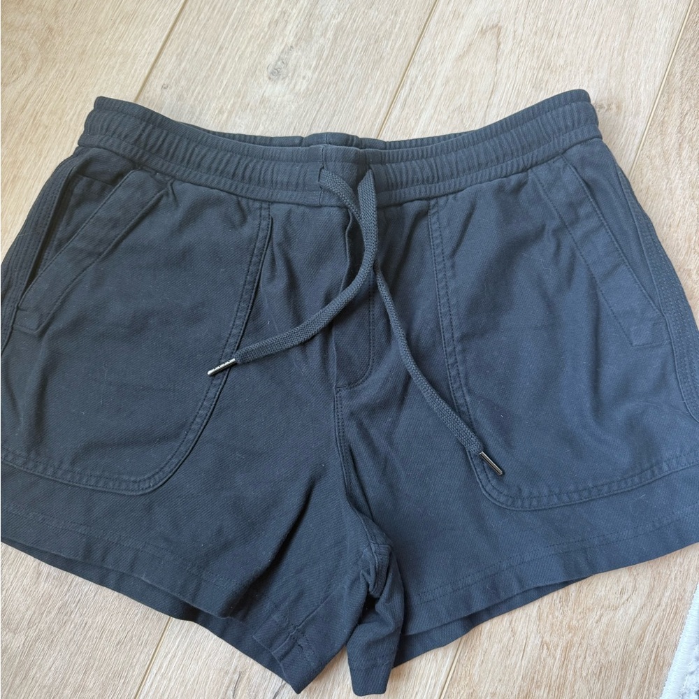 Athleta Black Athletic Shorts with Elastic Waistband